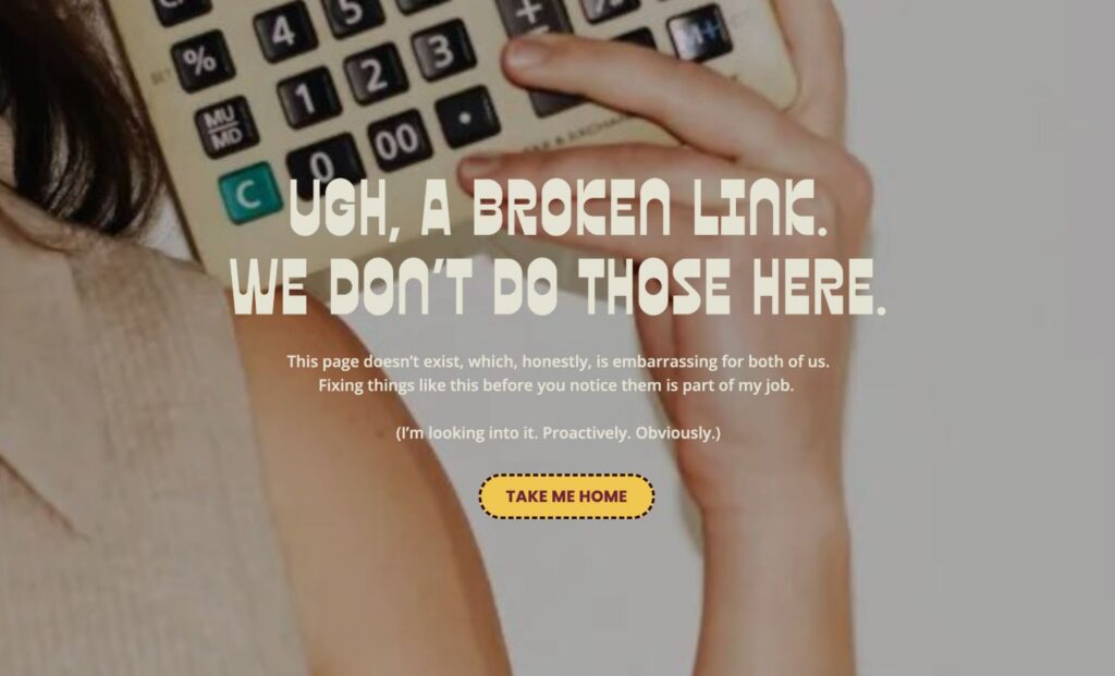 ugh a broken link. we don't do those here. and home button
